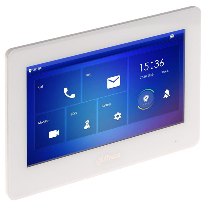Videointerfon de interior IP Dahua VTH5422HW, 3 familii, 7 inch, aparent Videointerfon de interior IP Dahua VTH5422HW, 3 familii, 7 inch, aparent
