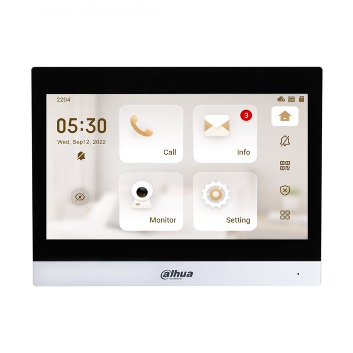 Videointerfon de interior IP WIFI Dahua VTH8641KMS-WP, 10 inch, aparent, slot card, PoE Videointerfon de interior IP WIFI Dahua VTH8641KMS-WP, 10 inch, aparent, slot card, PoE