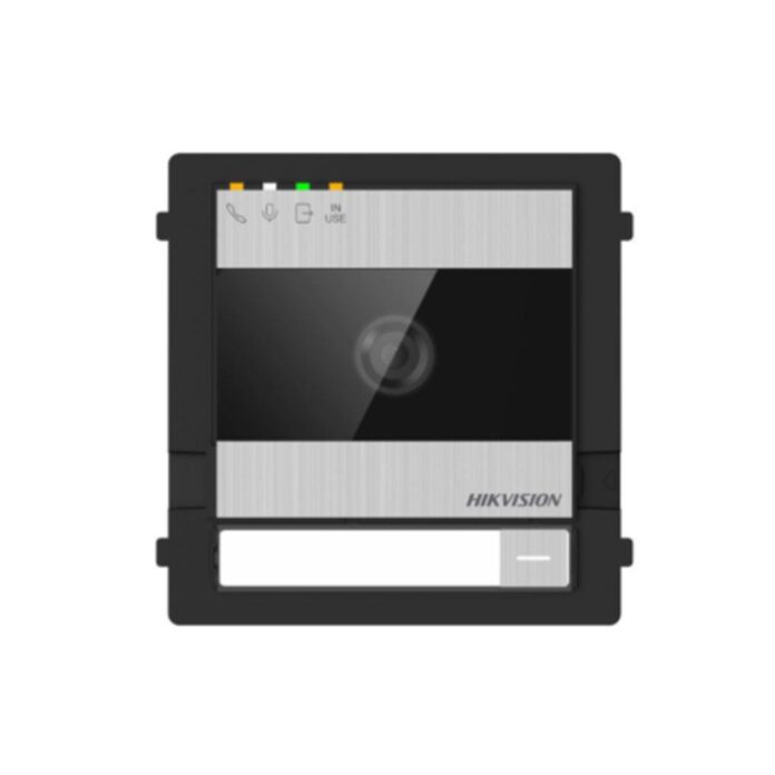 Videointerfon de exterior pe 2 fire Hikvision DS-KD7003EY-IME2/A, 2 MP, IR, control 2 incuietori