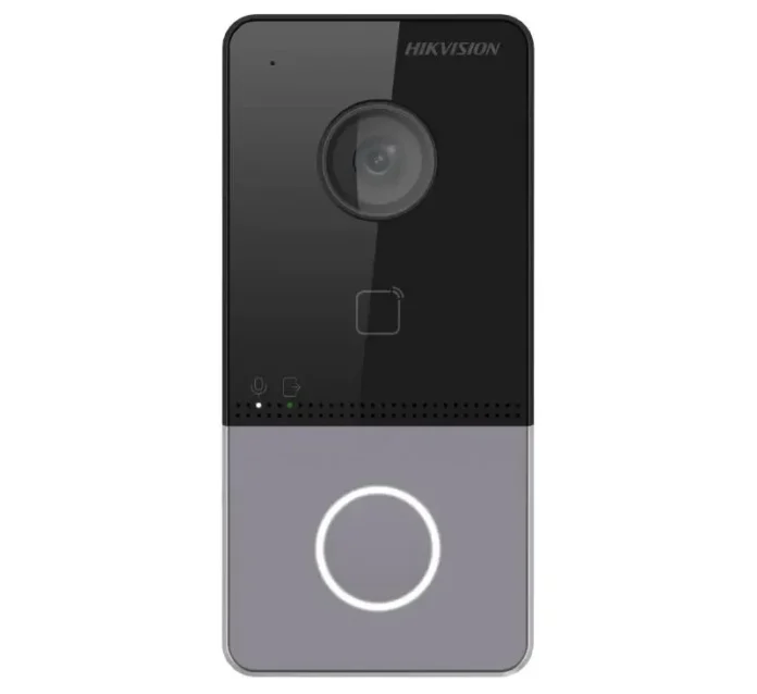 Videointerfon IP, Wi-Fi / LAN / PoE, cu control acces, Hikvision DS-KV6113-WPE1(C)