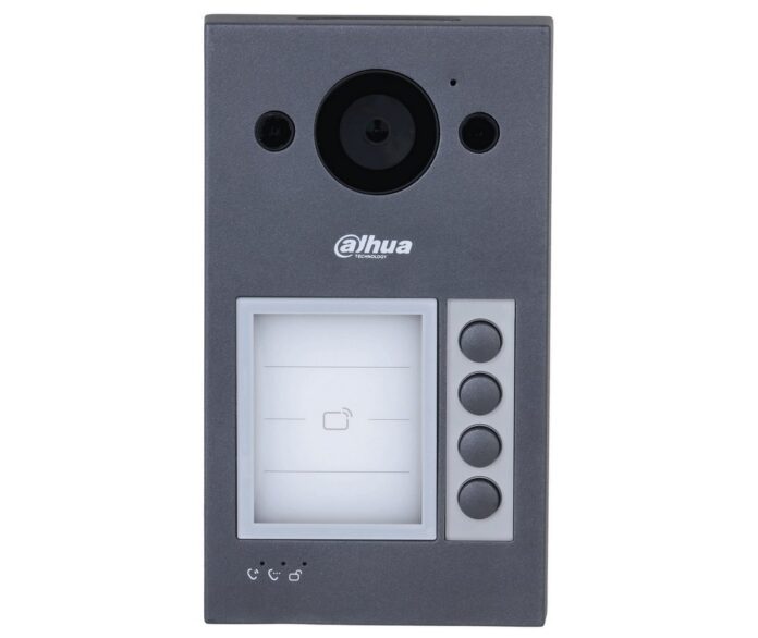 Videointerfon wireless IP, Wi-Fi Dahua VTO3311Q-WP, pana la 4 familii, camera 2MP, PoE, slot microSD, IP65, IK08 Videointerfon wireless IP, Wi-Fi Dahua VTO3311Q-WP, pana la 4 familii, camera 2MP, PoE, slot microSD, IP65, IK08