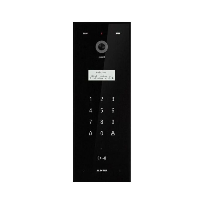 Videointerfon de exterior Electra Touch Line VPE.0BF03.ELBTL, 255 apartamente, ingropat, 800 TVL, acces prin card RFID Videointerfon de exterior Electra Touch Line VPE.0BF03.ELBTL, 255 apartamente, ingropat, 800 TVL, acces prin card RFID