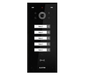 Videointerfon de exterior Electra VPH.05S03.ELBTL, 5 familii, montaj aparent, 4 fire, RFID, negru Videointerfon de exterior Electra VPH.05S03.ELBTL, 5 familii, montaj aparent, 4 fire, RFID, negru