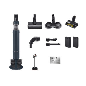 Aspirator vertical Samsung Bespoke Jet One Pro Extra VS20A95973B/GE, 0.5 L, 25.2 V, 210 W, Acumulator Li-ion, LCD, 120 min, Filtrare 99.999%, Perie Jet Dual, Albastru Aspirator vertical Samsung Bespoke Jet One Pro Extra VS20A95973B/GE, 0.5 L, 25.2 V, 210 W, Acumulator Li-ion, LCD, 120 min, Filtrare 99.999%, Perie Jet Dual, Albastru