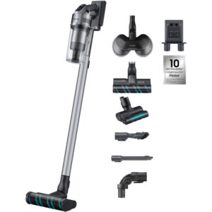 Aspirator vertical Samsung Jet 75 Premium VS20T7538T5/GE, 0.8 L, 21.9 V, 550 W, Afisaj LED, Filtru Hepa, Tehnologie MultiCyclone, Autonomie 60 min, 22 kWh/an, Negru Aspirator vertical Samsung Jet 75 Premium VS20T7538T5/GE, 0.8 L, 21.9 V, 550 W, Afisaj LED, Filtru Hepa, Tehnologie MultiCyclone, Autonomie 60 min, 22 kWh/an, Negru