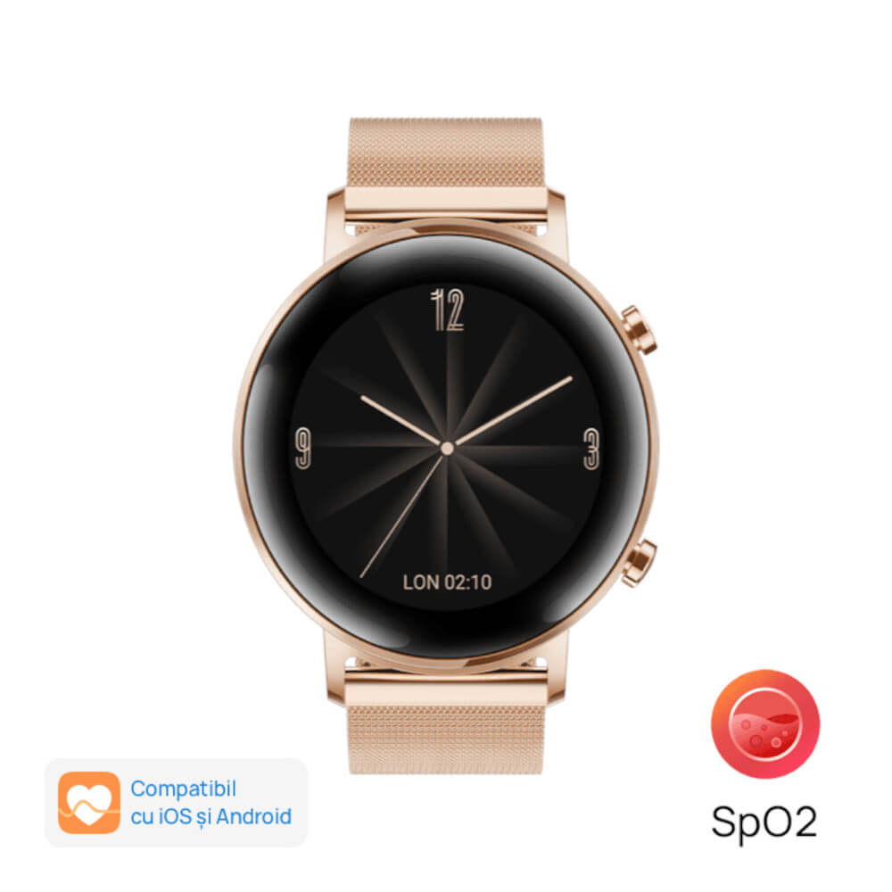 Smartwatch Huawei Watch GT 2, 42mm, Refined Gold Smartwatch Huawei Watch GT 2, 42mm, Refined Gold