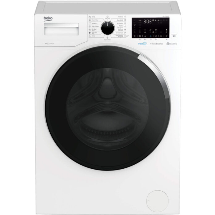 Masina de spalat rufe Beko WUE8746XWST, 1400 RPM, 8 kg, HomeWhiz, Bluetooth Remote Control, SteamCure, Motor ProSmart Inverter, Clasa C Masina de spalat rufe Beko WUE8746XWST, 1400 RPM, 8 kg, HomeWhiz, Bluetooth Remote Control, SteamCure, Motor ProSmart Inverter, Clasa C