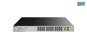 Switch D-Link 26 Port Gigabit Max PoE fara management cu PoE+ 24xGbE-RJ45 2xCombo GbE-RJ45/SFP Uplink Switch D-Link 26 Port Gigabit Max PoE fara management cu PoE+ 24xGbE-RJ45 2xCombo GbE-RJ45/SFP Uplink