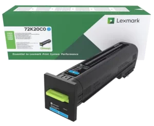 Cartus toner Lexmark 72K20C0 Cyan Return Program 8000 pagini Cartus toner Lexmark 72K20C0 Cyan Return Program 8000 pagini