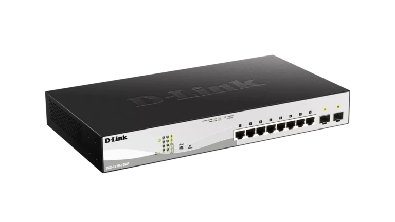 Switch D-Link DGS-1210-10MP  fara management  cu PoE  8x1000Mbps-RJ45 (8xPoE+) + 2xSFP