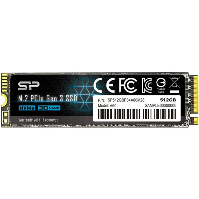 SSD Silicon Power P34A60 512GB M.2 2280 SSD Silicon Power P34A60 512GB M.2 2280