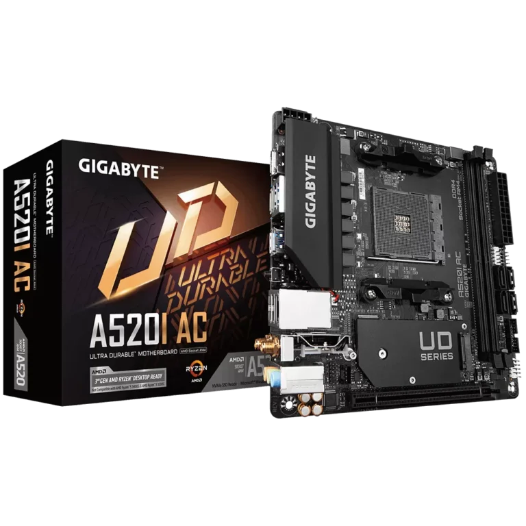 Placa de baza Gigabyte A520I AC  Socket AM4