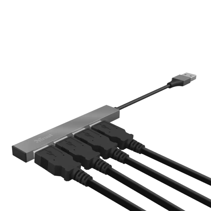 Hub USB Trust Halyx Aluminium 4 x USB 2.0 Hub USB Trust Halyx Aluminium 4 x USB 2.0
