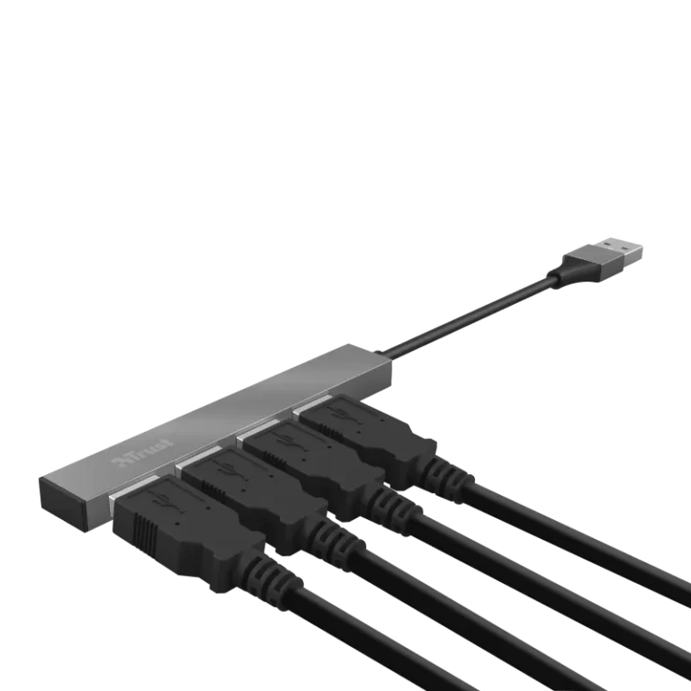 Hub USB Trust Halyx Aluminium  4 x USB 2.0