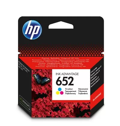 Cartus Inkjet HP 652 Tri-Colour F6V24AE Cartus Inkjet HP 652 Tri-Colour F6V24AE