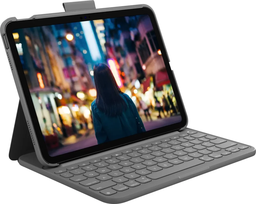 Tastatura Logitech Slim Folio pentru iPad 10th gen  Grey