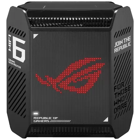 Sistem Wireless Mesh ASUS ROG Rapture GT6 WAN: 1 x 2.5Gigabit WiFi:802.11ax Black 1pack Sistem Wireless Mesh ASUS ROG Rapture GT6 WAN: 1 x 2.5Gigabit WiFi:802.11ax Black 1pack