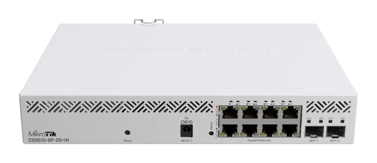 Switch Mikrotik CSS610-8P-2S+IN  cu management  cu PoE  8x1000Mbps RJ45 + 2xSFP+