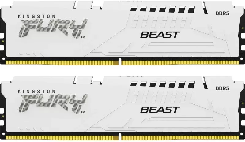 Memorie Desktop Kingston Fury Beast 64GB(2 x 32GB) DDR5 5600Mhz White EXPO Memorie Desktop Kingston Fury Beast 64GB(2 x 32GB) DDR5 5600Mhz White EXPO