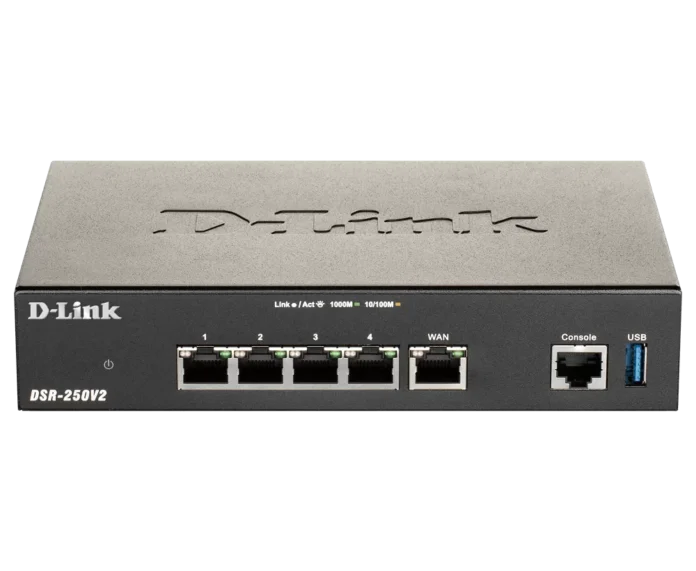 Router D-Link DSR-250V2 5x1000Mbps Router D-Link DSR-250V2 5x1000Mbps