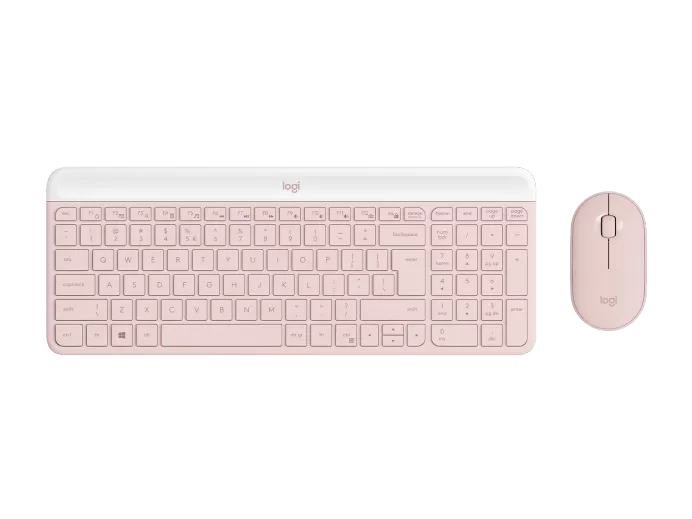 Kit Tastatura & Mouse Logitech MK470 Slim Combo Rose Kit Tastatura & Mouse Logitech MK470 Slim Combo Rose