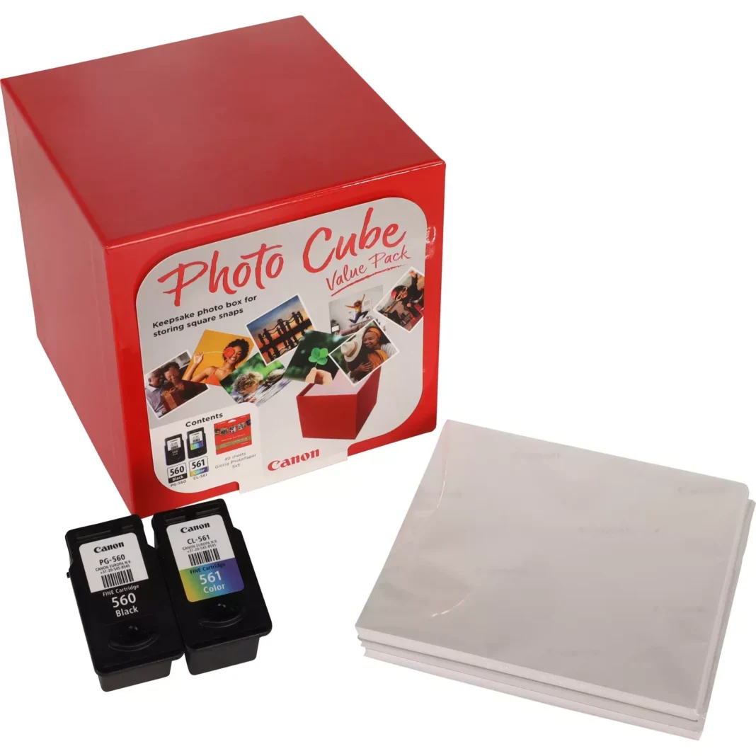 Pachet Cartuse Inkjet Canon PG-560/CL-561  Black + Color + 40 coli