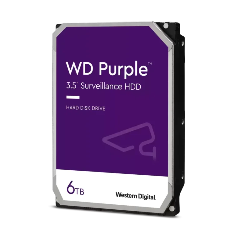 Hard Disk Desktop Western Digital WD Purple Surveillance  6TB  5400RPM  256MB   SATA III