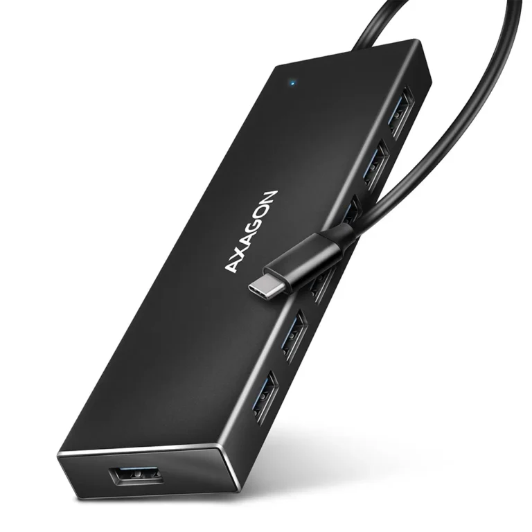 Hub USB Axagon HUE-F7C  USB-C  7x USB-A
