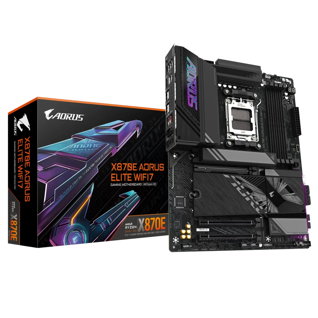 Placa de baza Gigabyte X870E AORUS ELITE WIFI7 Socket AM5 Placa de baza Gigabyte X870E AORUS ELITE WIFI7 Socket AM5