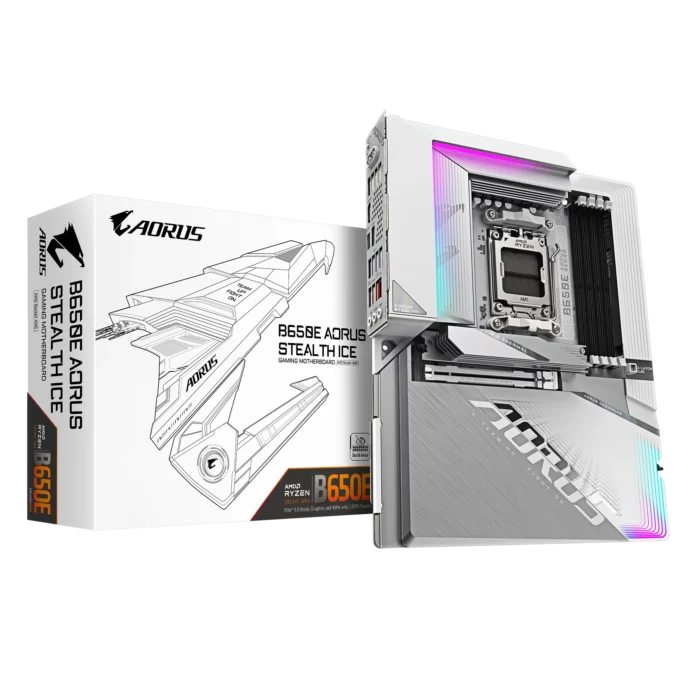 Placa de baza Gigabyte B650E AORUS STEALTH ICE Socket AM5 Placa de baza Gigabyte B650E AORUS STEALTH ICE Socket AM5