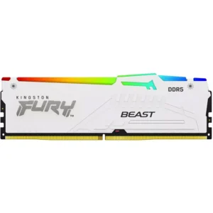 Memorie Desktop Kingston Fury Beast RGB 16GB DDR5 6000Mhz CL36 AMD Expo White Memorie Desktop Kingston Fury Beast RGB 16GB DDR5 6000Mhz CL36 AMD Expo White