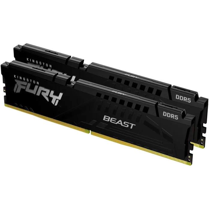 Memorie Desktop Kingston Fury Beast 16GB(2 x 8GB) DDR5 6000Mhz CL30 AMD Expo Black Memorie Desktop Kingston Fury Beast 16GB(2 x 8GB) DDR5 6000Mhz CL30 AMD Expo Black