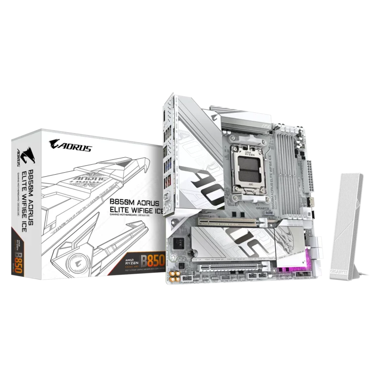 Placa de baza Gigabyte B850M AORUS ELITE WIFI6E ICE  Socket AM5