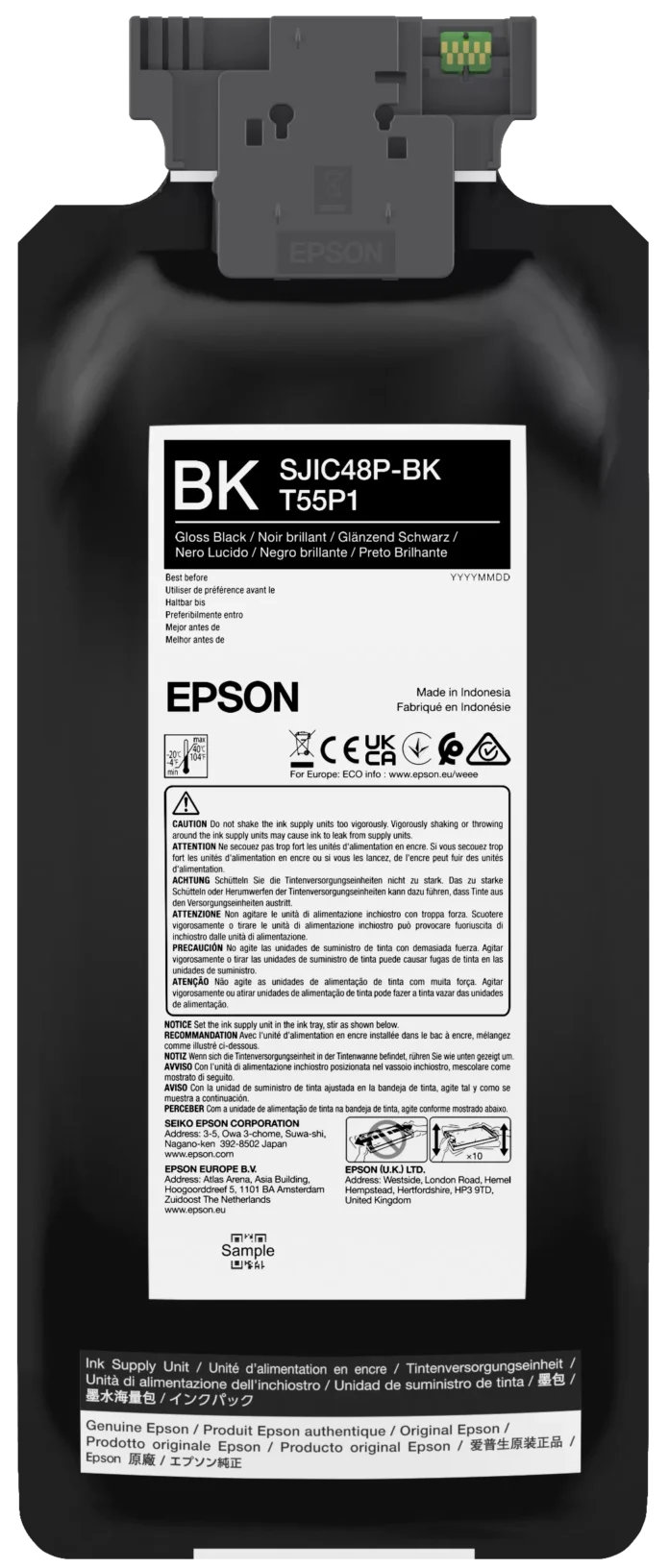 Cartus Inkjet Epson SJIC48P-BK 480ml Black Cartus Inkjet Epson SJIC48P-BK 480ml Black