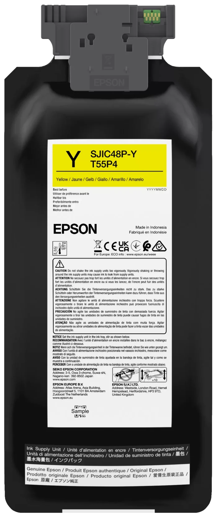 Cartus Inkjet Epson SJIC48P-Y  480ml  Yellow