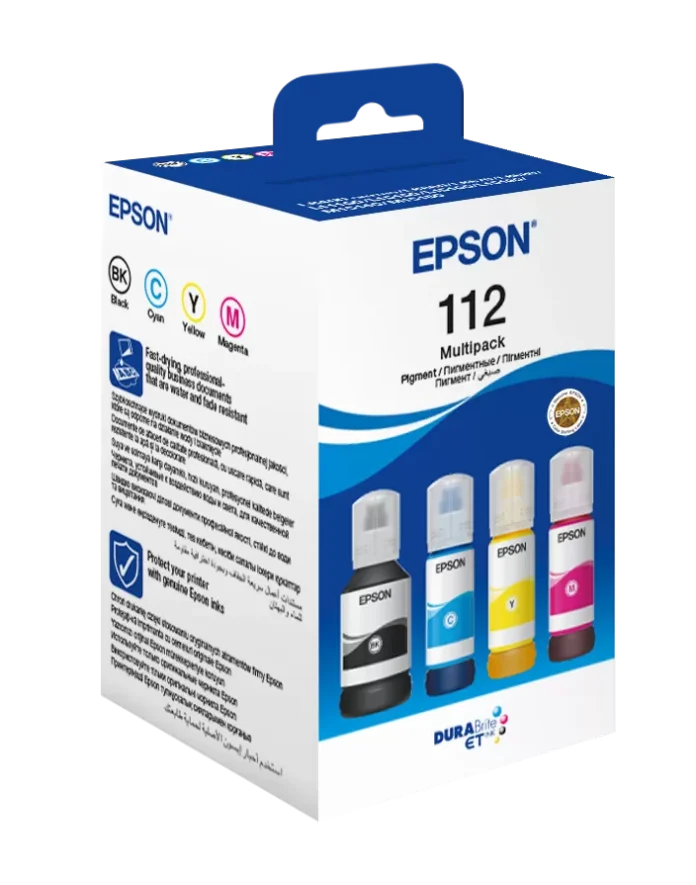 Pachet Cartuse Inkjet Epson 112 EcoTank Multipack (BK/C/M/Y)