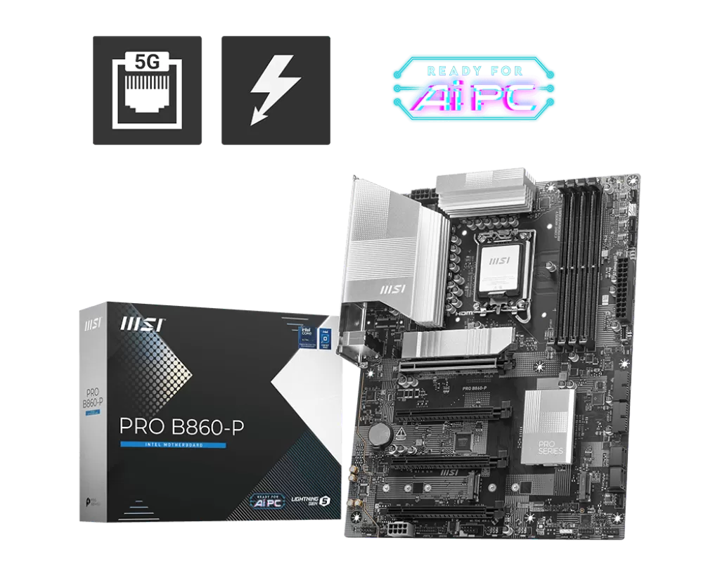 Placa de baza MSI PRO B860-P Socket 1851 Placa de baza MSI PRO B860-P Socket 1851