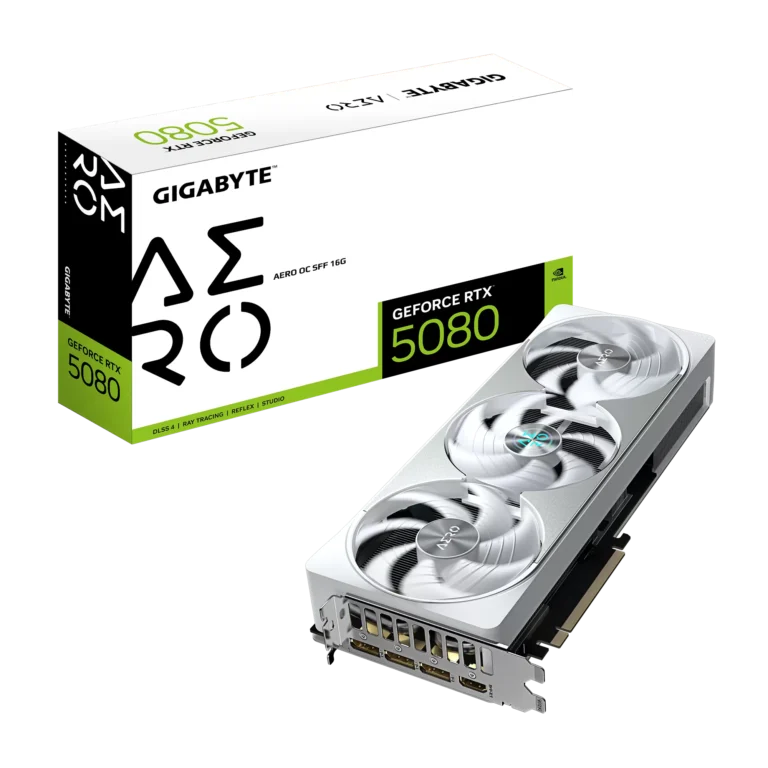 Placa Video Gigabyte GeForce RTX 5080 AERO OC SFF 16G  16GB GDDR7  256 biti