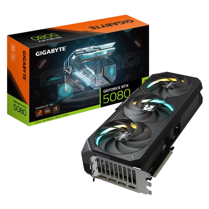 Placa Video Gigabyte GeForce RTX 5080 GAMING 16G 16GB GDDR7 256 biti Placa Video Gigabyte GeForce RTX 5080 GAMING 16G 16GB GDDR7 256 biti