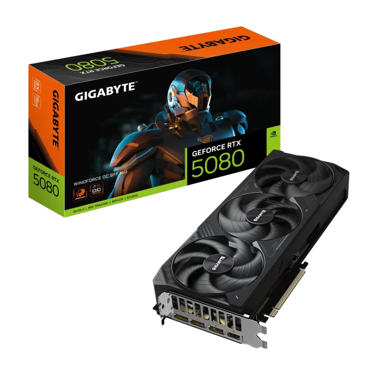 Placa Video Gigabyte GeForce RTX 5080 WINDFORCE OC SFF 16G GDDR7  16GB  256 biti