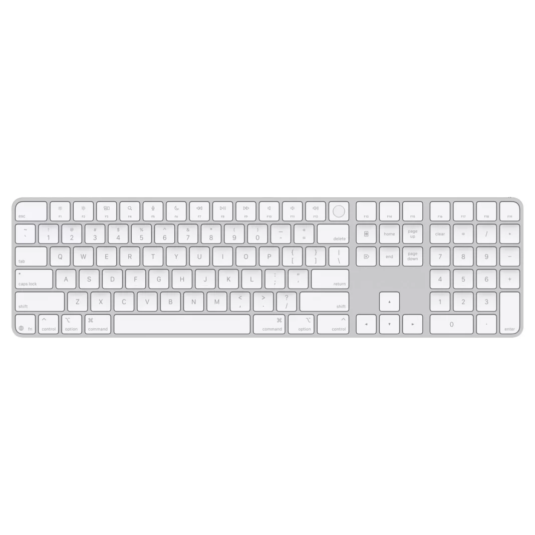 Tastatura Apple Magic Keyboard (2024) MXK73LB/A cu Touch ID si Numeric Keypad Layout US White Keys Tastatura Apple Magic Keyboard (2024) MXK73LB/A cu Touch ID si Numeric Keypad Layout US White Keys