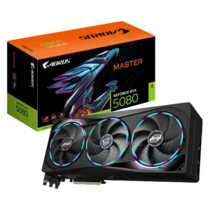 Placa Video Gigabyte AORUS GeForce RTX 5080 MASTER 16G 16GB GDDR7 256 biti Placa Video Gigabyte AORUS GeForce RTX 5080 MASTER 16G 16GB GDDR7 256 biti