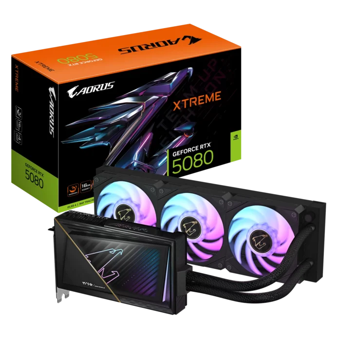 Placa Video Gigabyte AORUS GeForce RTX 5080 XTREME WATERFORCE 16G 16GB GDDR7 256 biti Placa Video Gigabyte AORUS GeForce RTX 5080 XTREME WATERFORCE 16G 16GB GDDR7 256 biti
