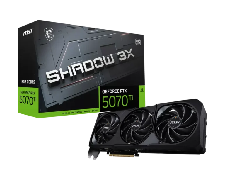Placa Video MSI GeForce RTX 5070 Ti 16G SHADOW 3X OC  16GB GDDR7  256 biti