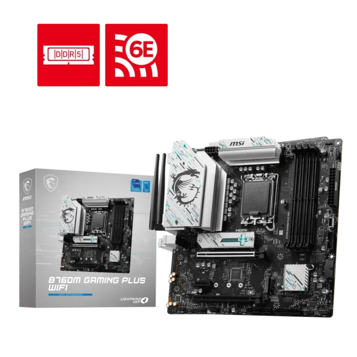 Placa de baza MSI B760M GAMING PLUS WIFI Socket 1700 Placa de baza MSI B760M GAMING PLUS WIFI Socket 1700