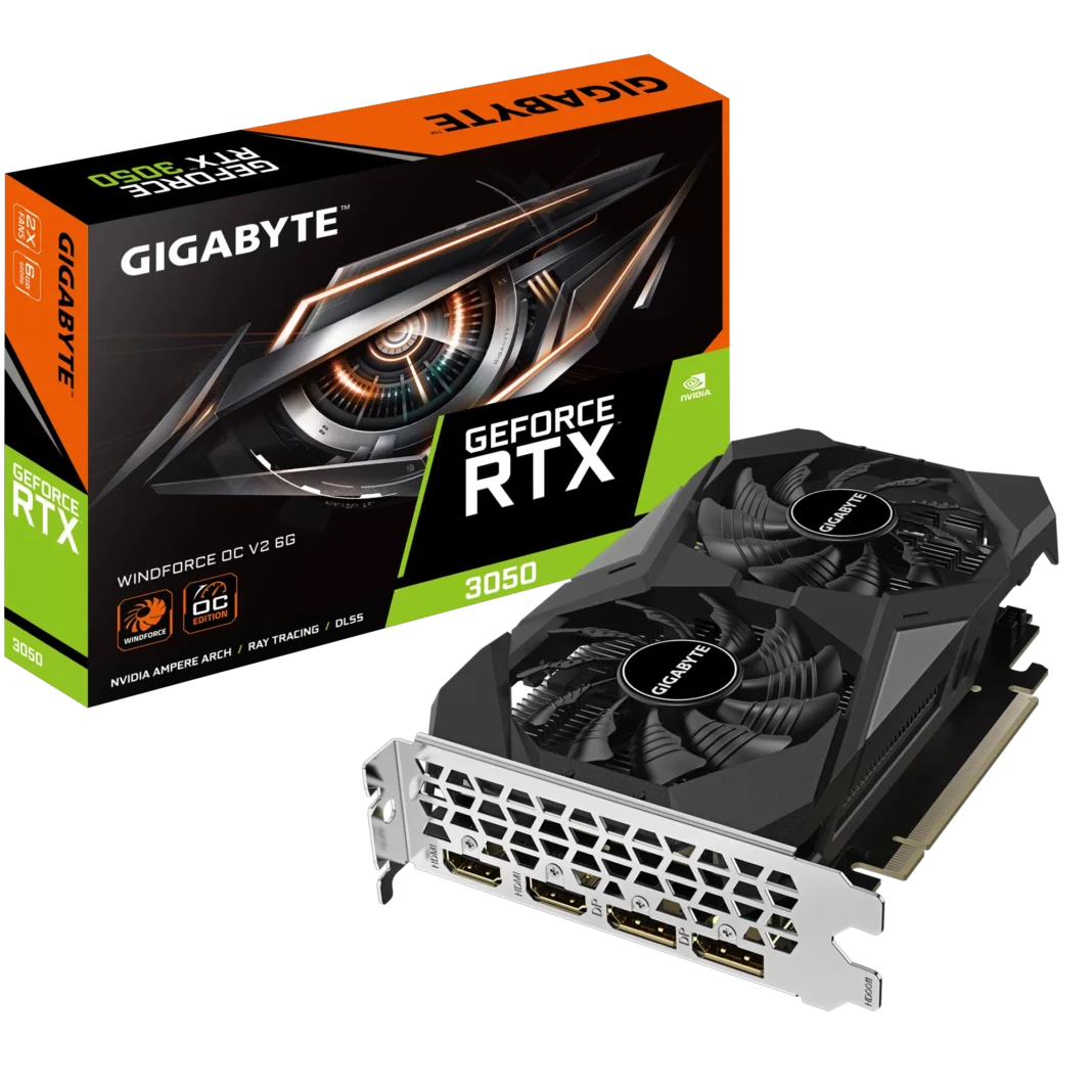 Placa Video Gigabyte GeForce RTX 3050 WINDFORCE OC V2 6G 6GB GDDR6 96 biti Placa Video Gigabyte GeForce RTX 3050 WINDFORCE OC V2 6G 6GB GDDR6 96 biti