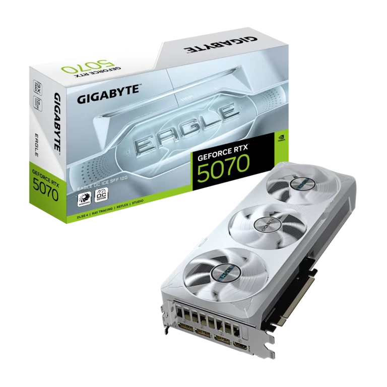 Placa Video Gigabyte GeForce RTX 5070 EAGLE OC ICE SFF 12G  12GB GDDR7  192 biti