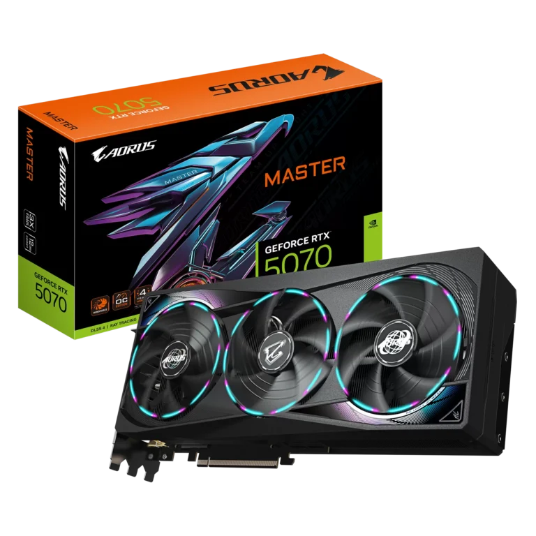 Placa Video Gigabyte GeForce RTX 5070 MASTER 12G  12GB GDDR7  192 biti