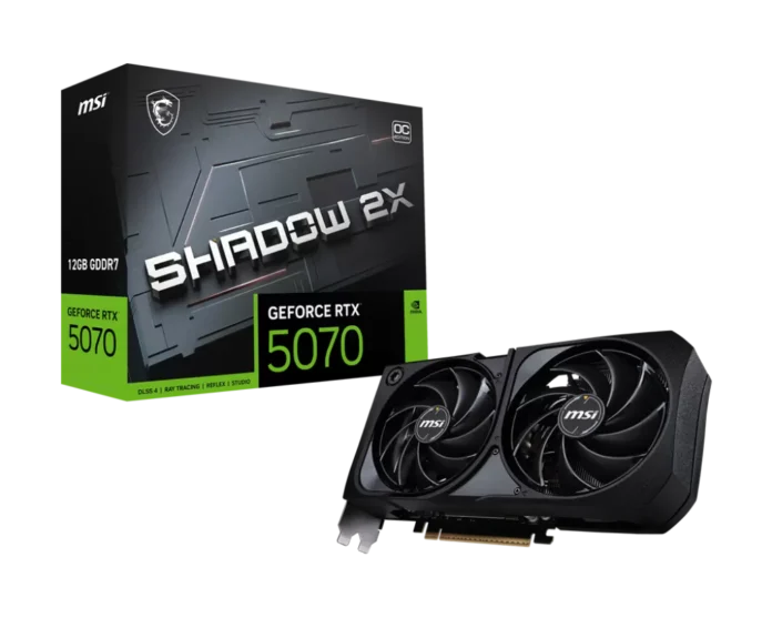 Placa Video MSI GeForce RTX 5070 12G SHADOW 2X OC 12GB GDDR7 192 biti Placa Video MSI GeForce RTX 5070 12G SHADOW 2X OC 12GB GDDR7 192 biti