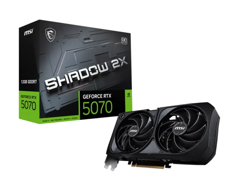 Placa Video MSI GeForce RTX 5070 12G SHADOW 2X OC  12GB GDDR7  192 biti
